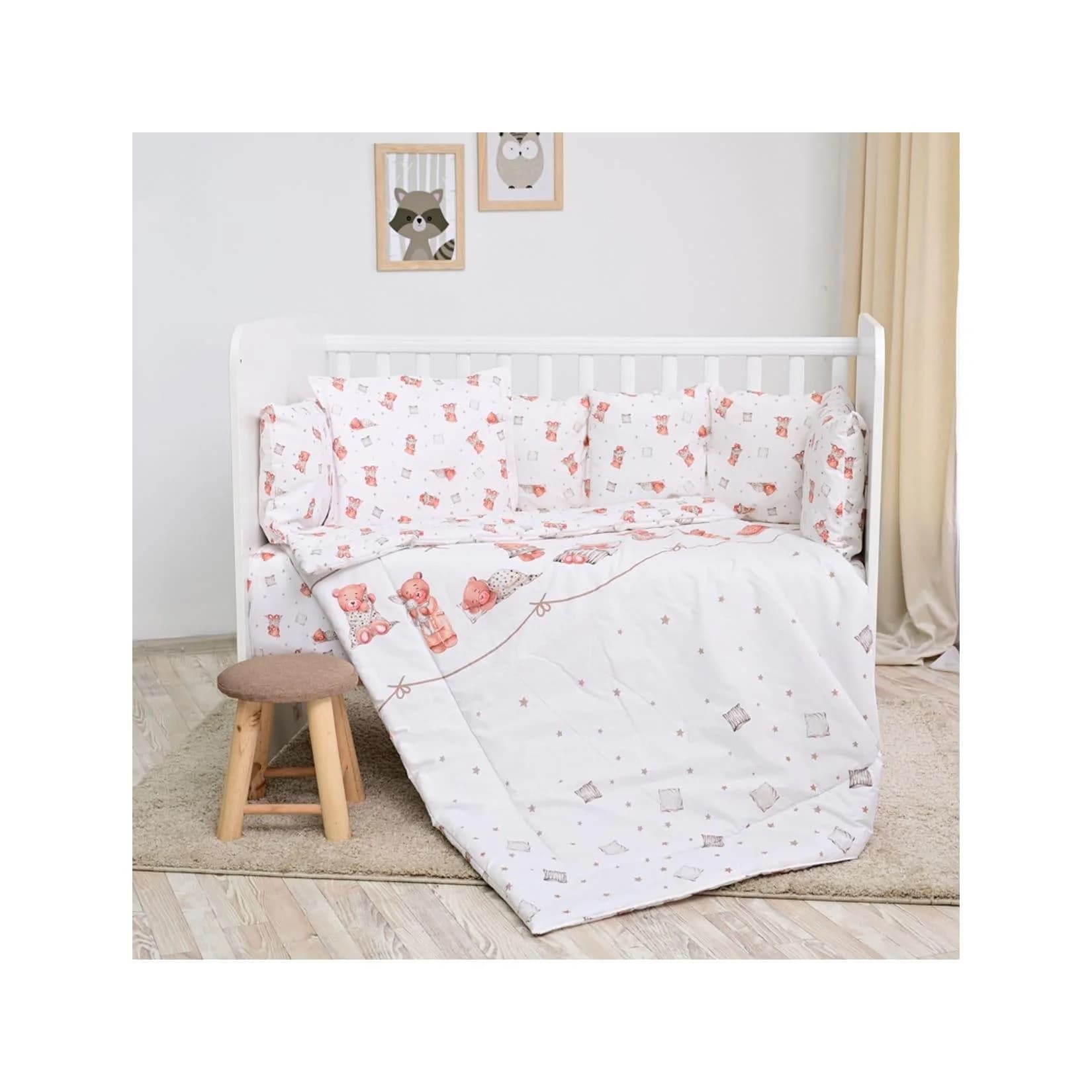 Lorelli Babybettwäsche-Set 5-tlg. Beige Bär