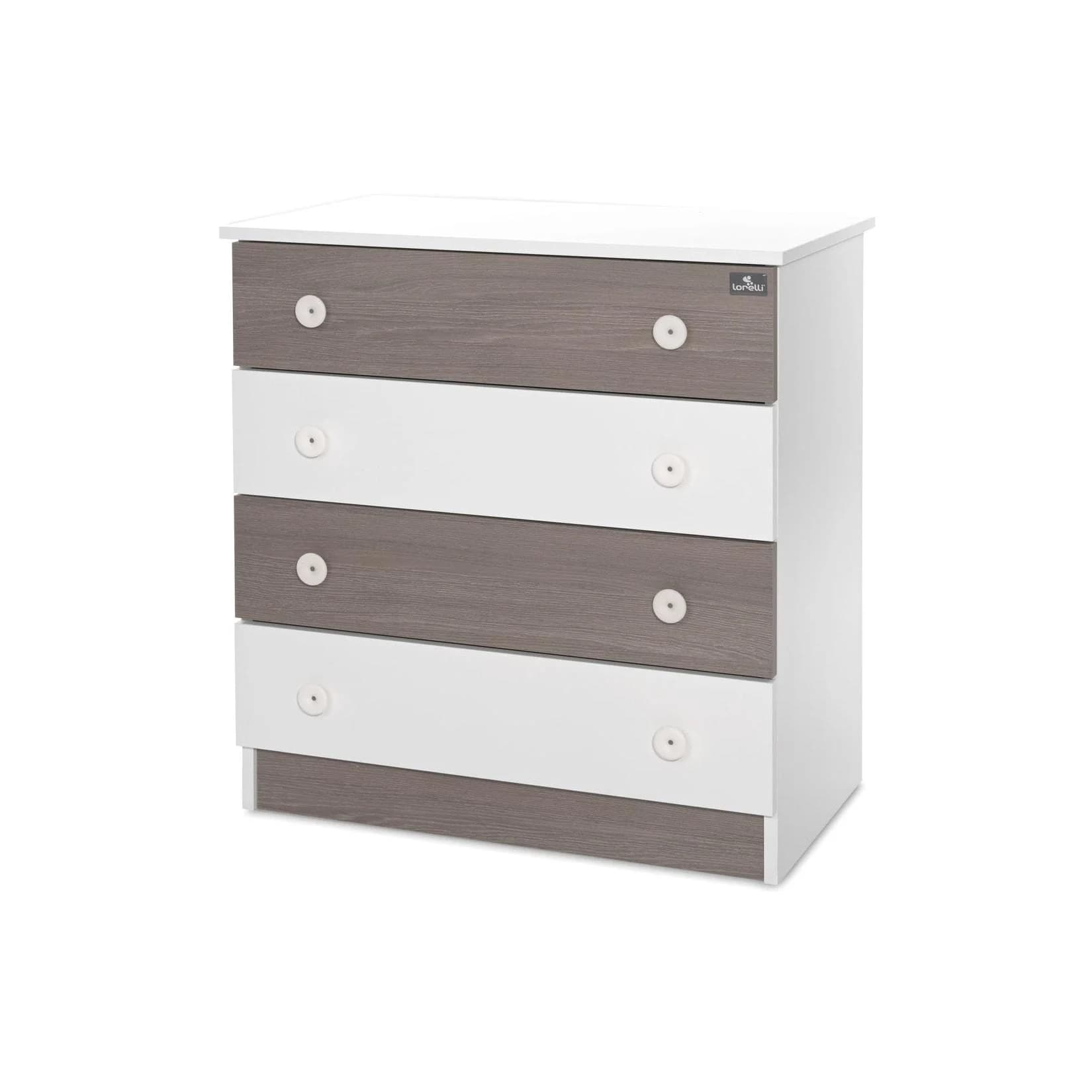 Lorelli Kommode Dresser Weiß Braun