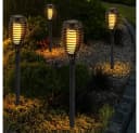 V-TAC LED Gartenfackel Warmweiß Solar Feuereffekt 4er Set Bild 5
