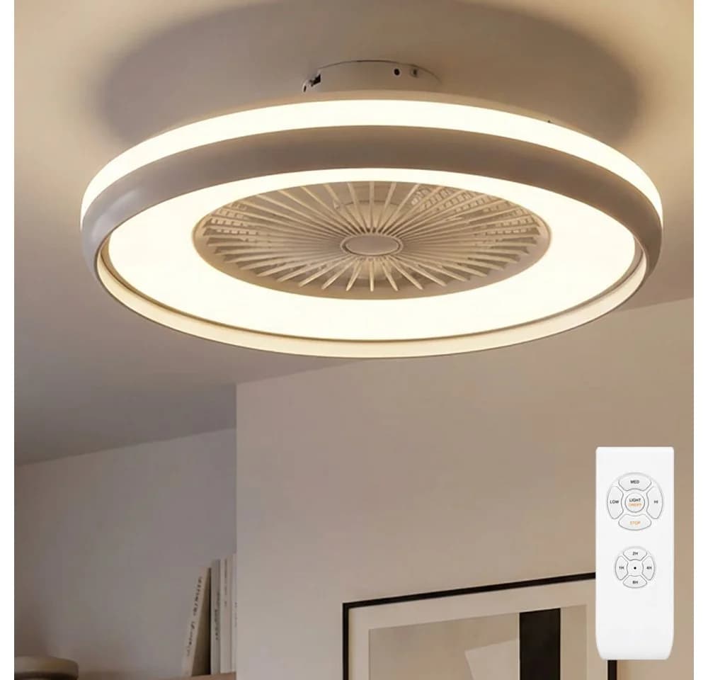 V-TAC Deckenventilator mit LED CCT 3 Stufen weiß-grau - Bild 2
