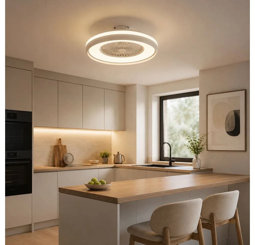 V-TAC Deckenventilator mit LED CCT 3 Stufen weiß-grau - Bild 3