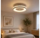 V-TAC Deckenventilator mit LED CCT 3 Stufen weiß-grau Bild 5