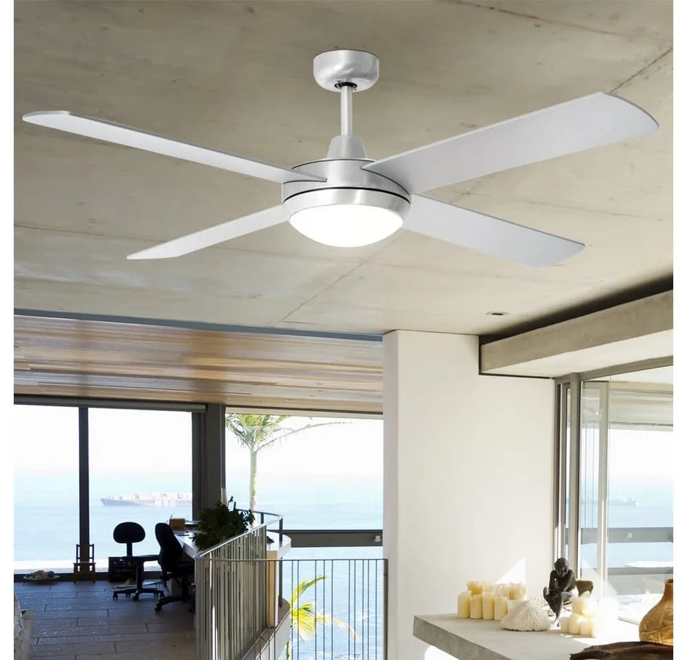 V-TAC Deckenventilator mit LED-Beleuchtung und Fernbedienung 132cm