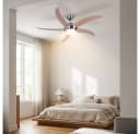 V-TAC Deckenventilator mit Licht 132cm Braun/Silber Bild 3