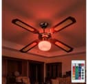 V-TAC Deckenventilator mit RGB-LED Beleuchtung und Fernbedienung Bild 2