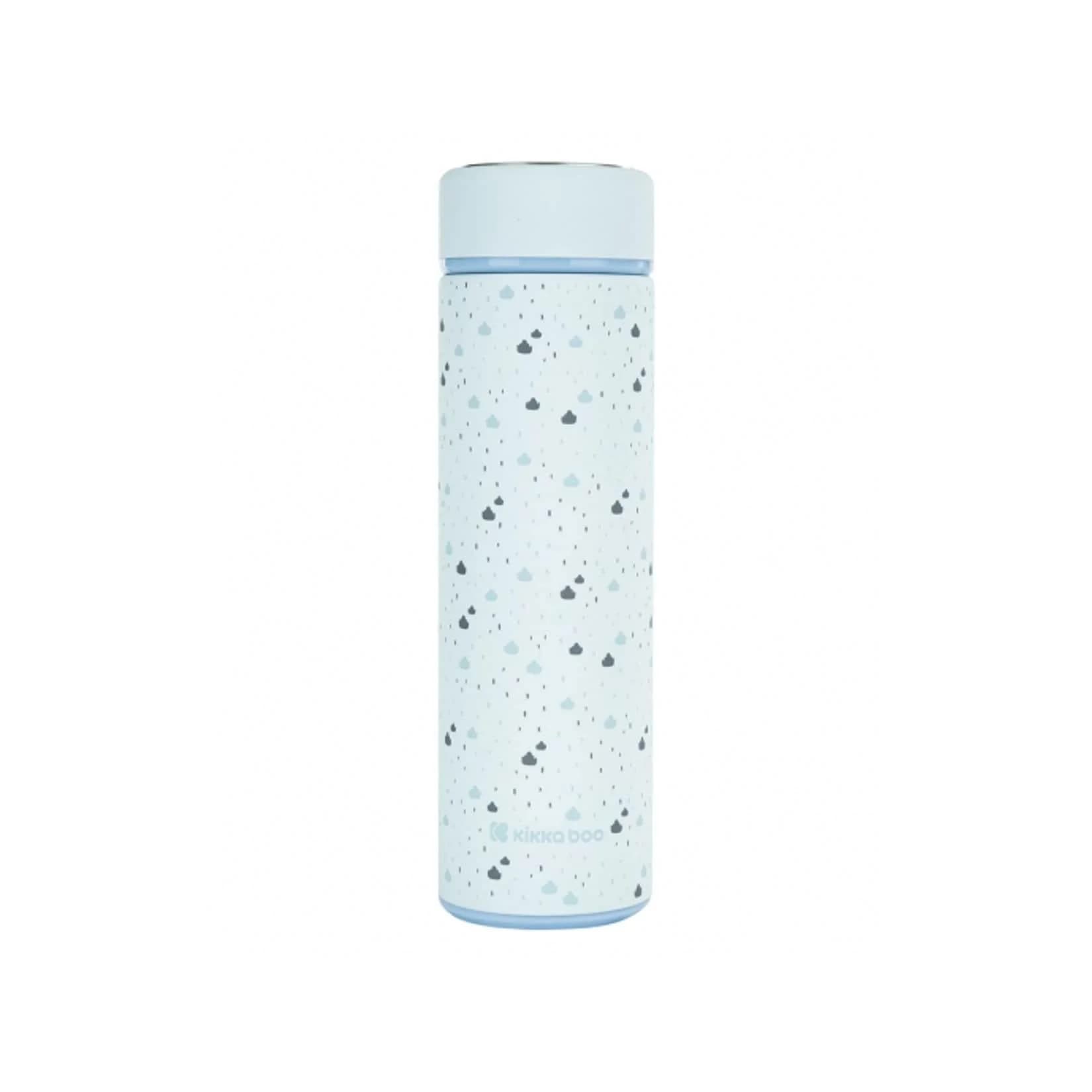 Kikkaboo Isolierflasche Savanna 500 ml Thermoskanne Auslaufsicher Teesieb Hellblau