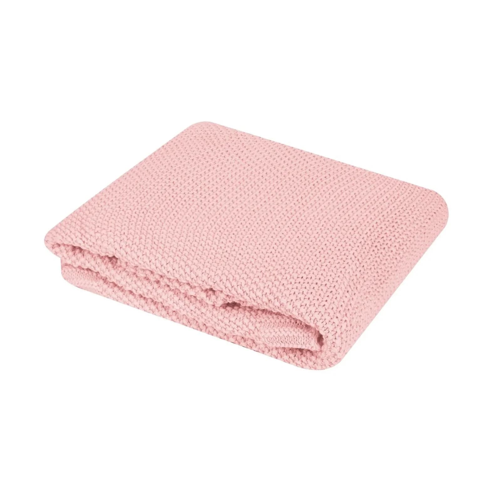Kikka boo Babydecke Dream Big gestrickt, 100% Baumwolle, 100 x 75 cm, Rosa