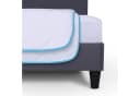 Bestlivings 4-Jahreszeitenbett 2in1 Decke mit Druckknöpfen Weiß Polyester Bild 1