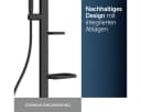 Ideal Standard Alu+ Duschsystem BD583XG mit Ceratherm Thermostat, 2 Ablagen, Schwarz matt Bild 3