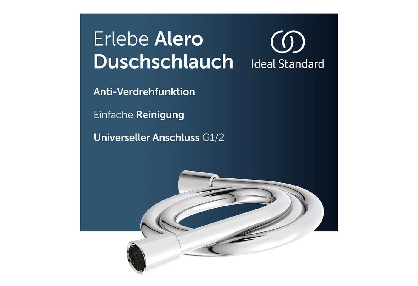 Ideal Standard Brauseschlauch Alero Chrom Anti-Verdrehfunktion - Bild 2