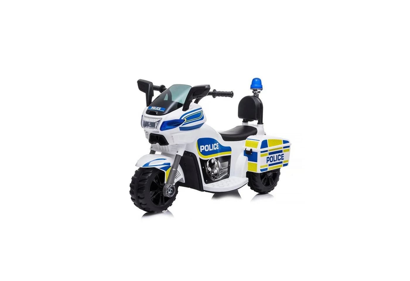 Chipolino Kinder Elektromotorrad Polizei Weiß 3 Räder Musik - Bild 4