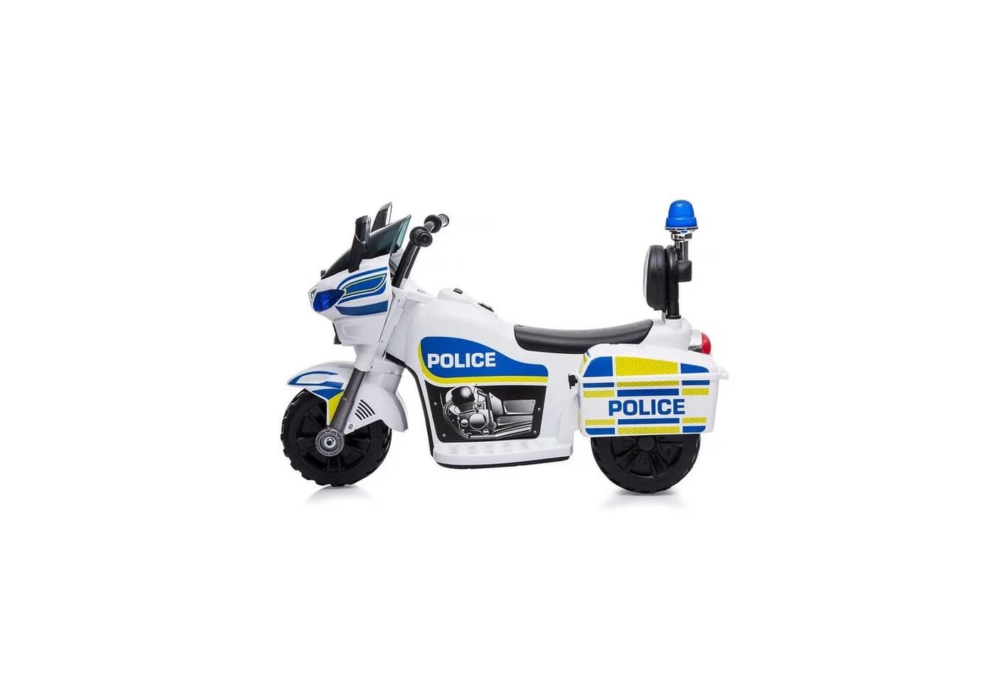 Chipolino Kinder Elektromotorrad Polizei Weiß 3 Räder Musik - Bild 5