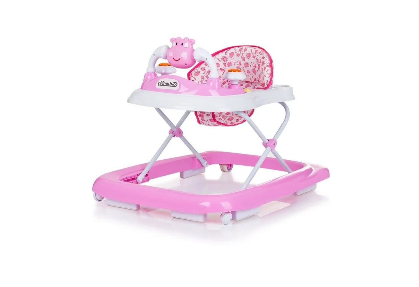 Chipolino Lauflernhilfe Little Cow Rosa Höhenverstellbar mit Musik und Licht - Bild 2