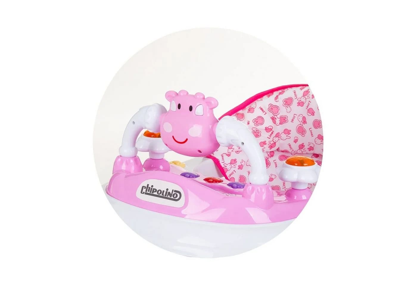 Chipolino Lauflernhilfe Little Cow Rosa Höhenverstellbar mit Musik und Licht - Bild 5
