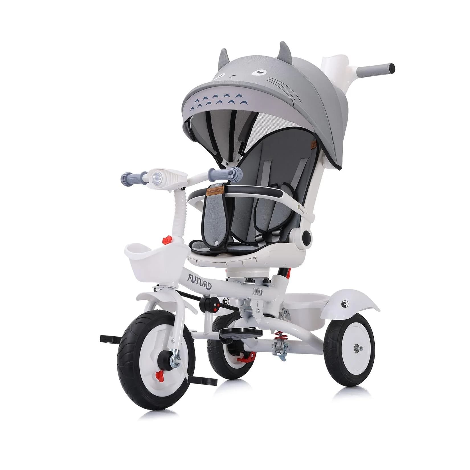 Chipolino Dreirad Futuro 2 in 1 faltbar mit Musik, Licht und Becherhalter