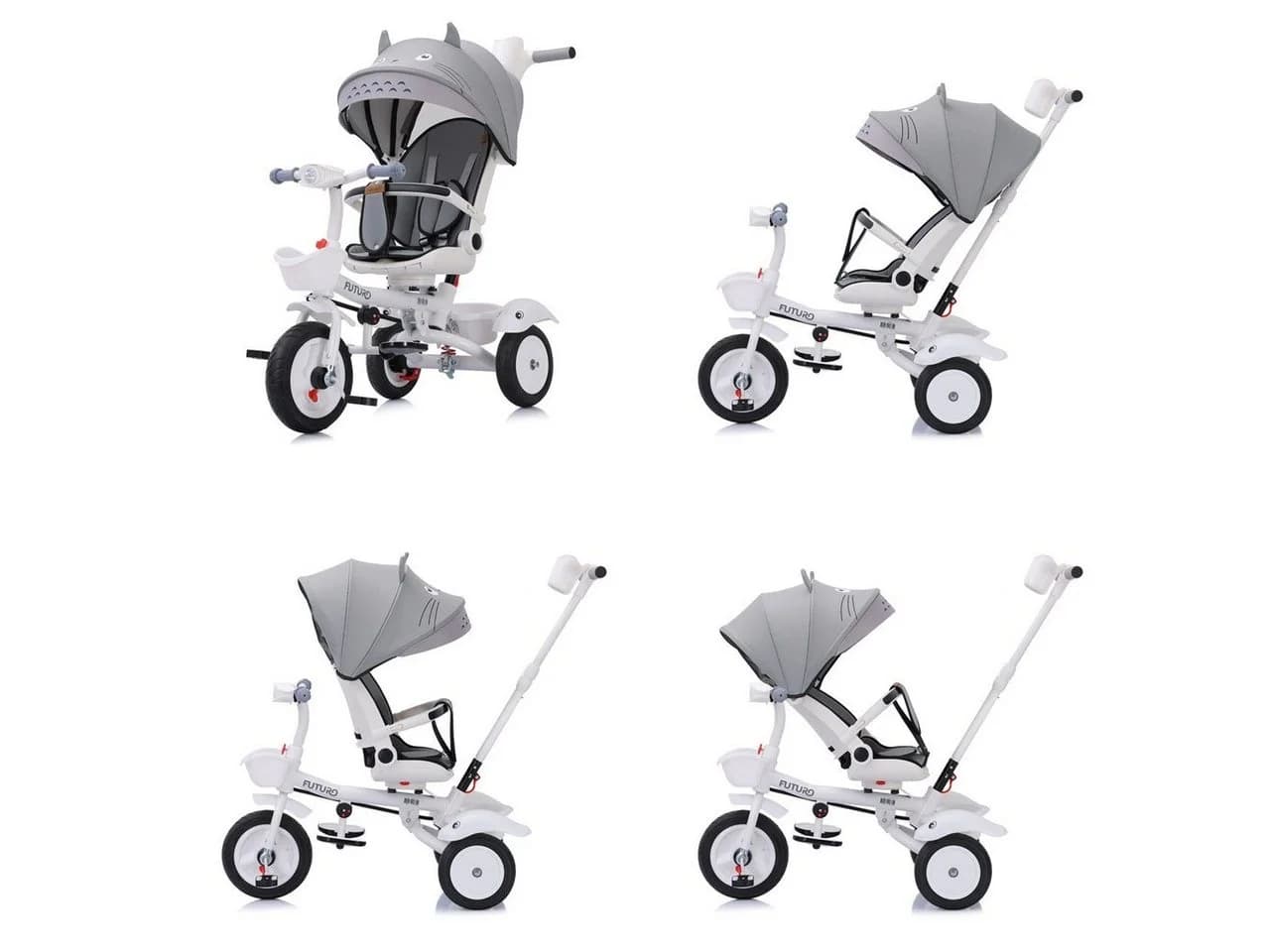 Chipolino Dreirad Futuro 2 in 1 faltbar mit Musik, Licht und Becherhalter - Bild 5
