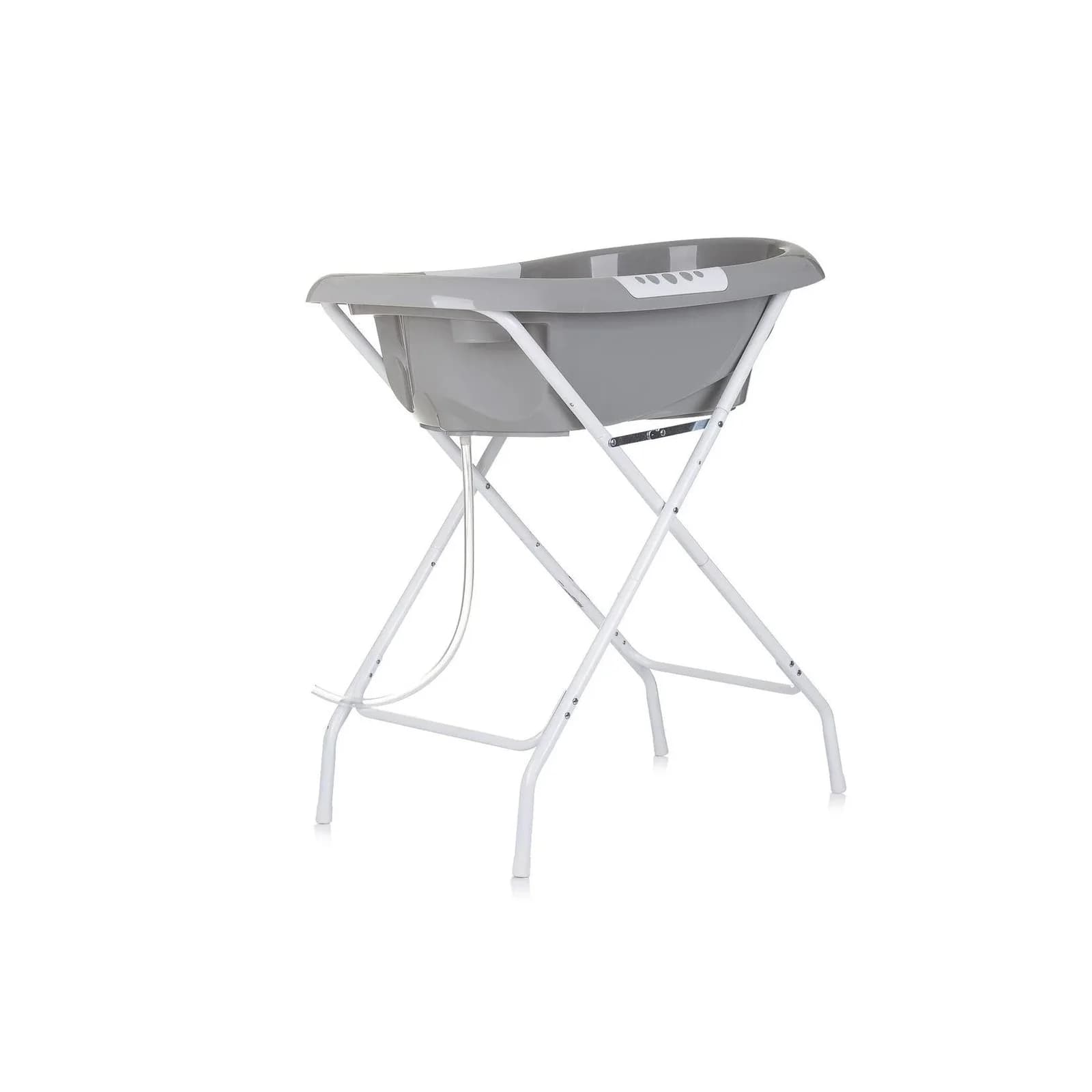 Chipolino Babybadewanne Ständer Noemi Grau Klappbar