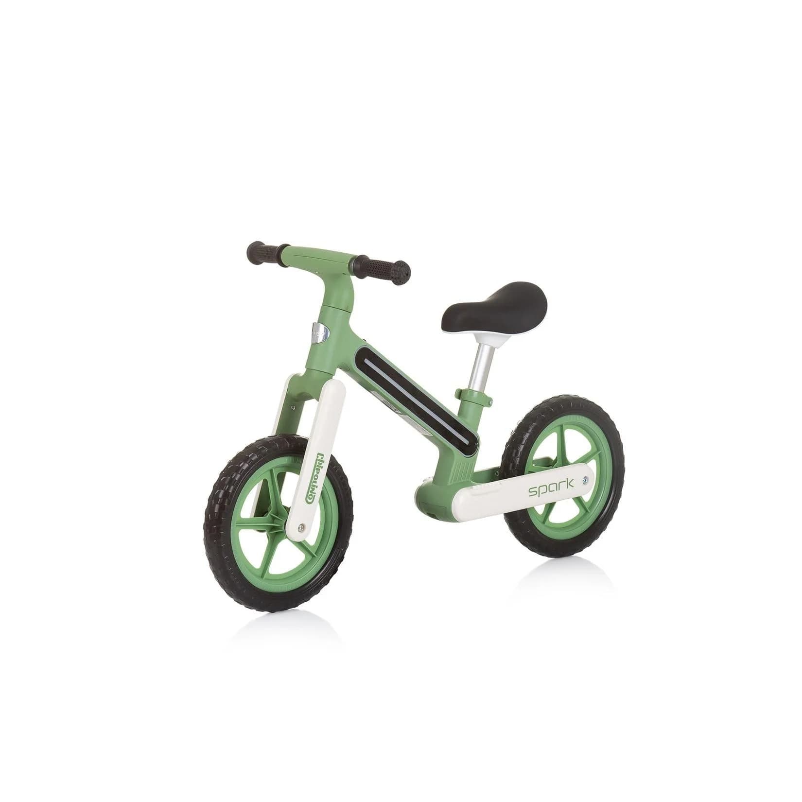 Chipolino Laufrad Spark 12 Zoll Grün mit Lichteffekten höhenverstellbar