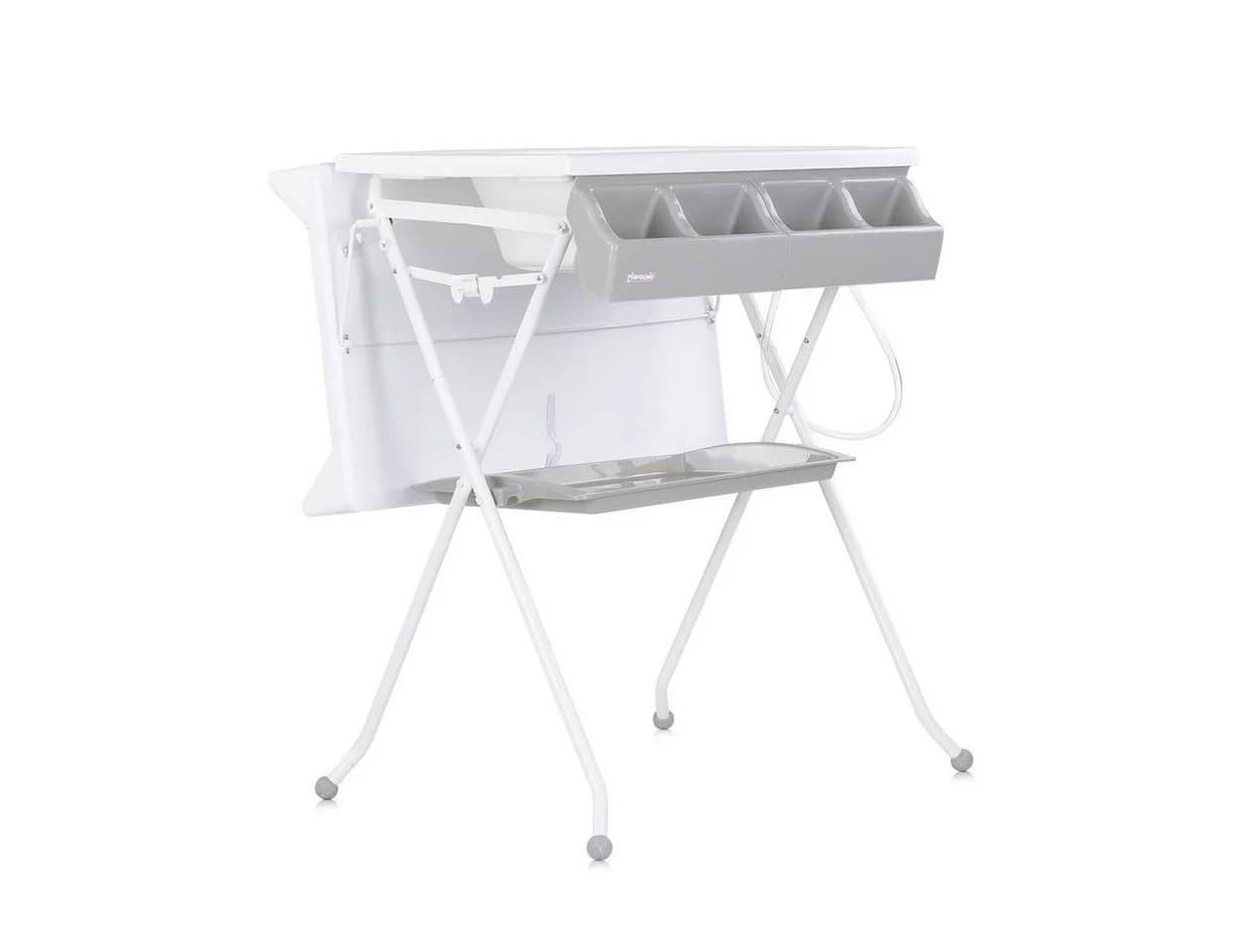 Chipolino Babywanne Wickeltisch 2 in 1 Grau mit klappbarem Ständer - Bild 4