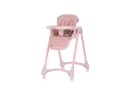 Chipolino Kinderhochstuhl Candy Shop Rosa mit 4 Rädern verstellbar Bild 1