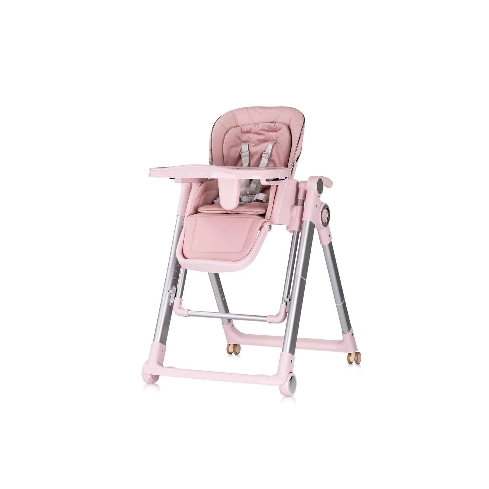 Chipolino Kombihochstuhl 2 in 1 Super Chef Rosa mit Babyschaukel