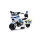 Chipolino Kinder Elektromotorrad Polizei Weiß/Blau 3 Räder Musikfunktion Bild 1