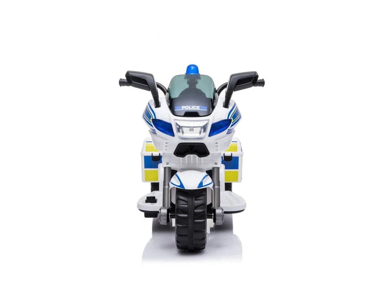 Chipolino Kinder Elektromotorrad Polizei Weiß/Blau 3 Räder Musikfunktion - Bild 4