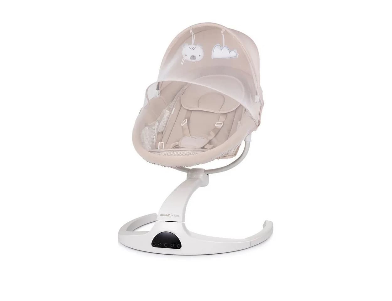 Chipolino Babywippe E-Sway Fernbedienung, Musik Bluetooth Plüschtiere Timer Gurt - Bild 2