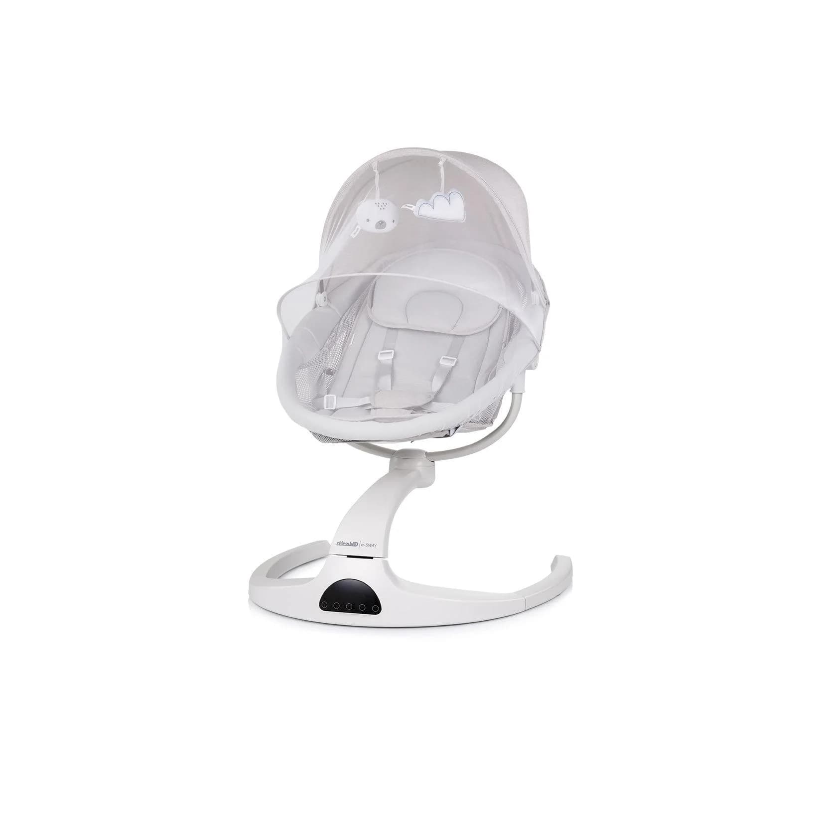 Chipolino Babywippe E-Sway Grau - Fernbedienung, Musik, Bluetooth