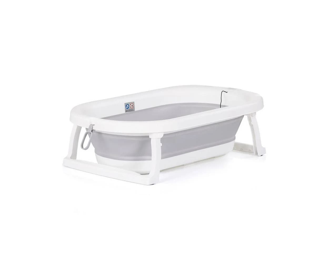 Faltbare Babybadewanne mit Eimer, Spülbecher und Thermometer - Bild 4
