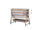 Chipolino Beistellbett Charisma Matratze höhenverstellbar Räder Ablagefach Gurt Braun Bild 5
