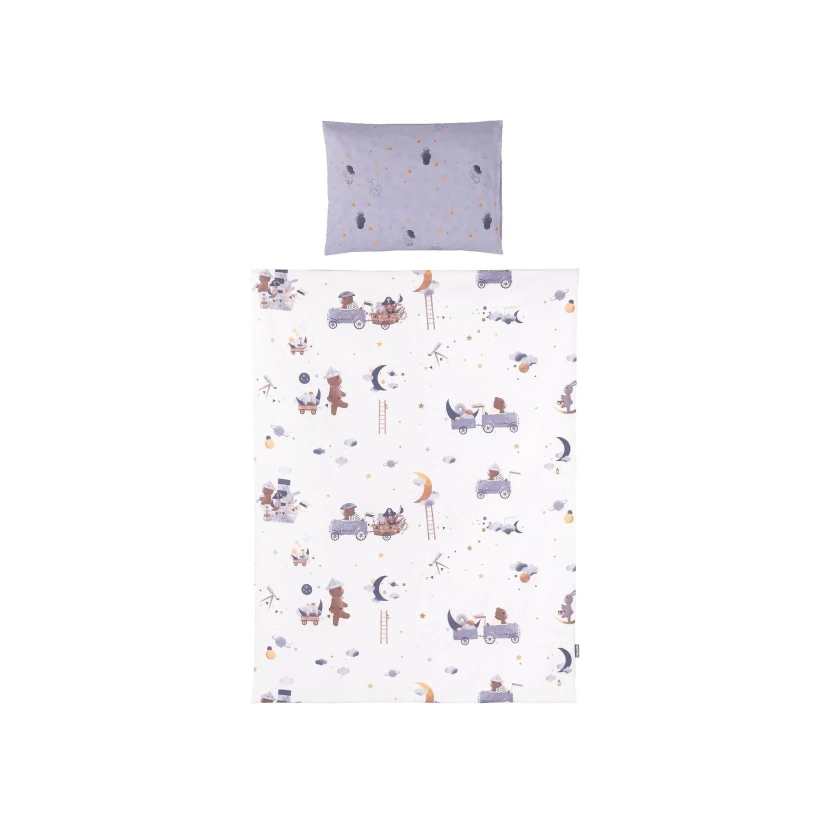 Chipolino 5-teiliges Bettwäsche Set Lila Sterne