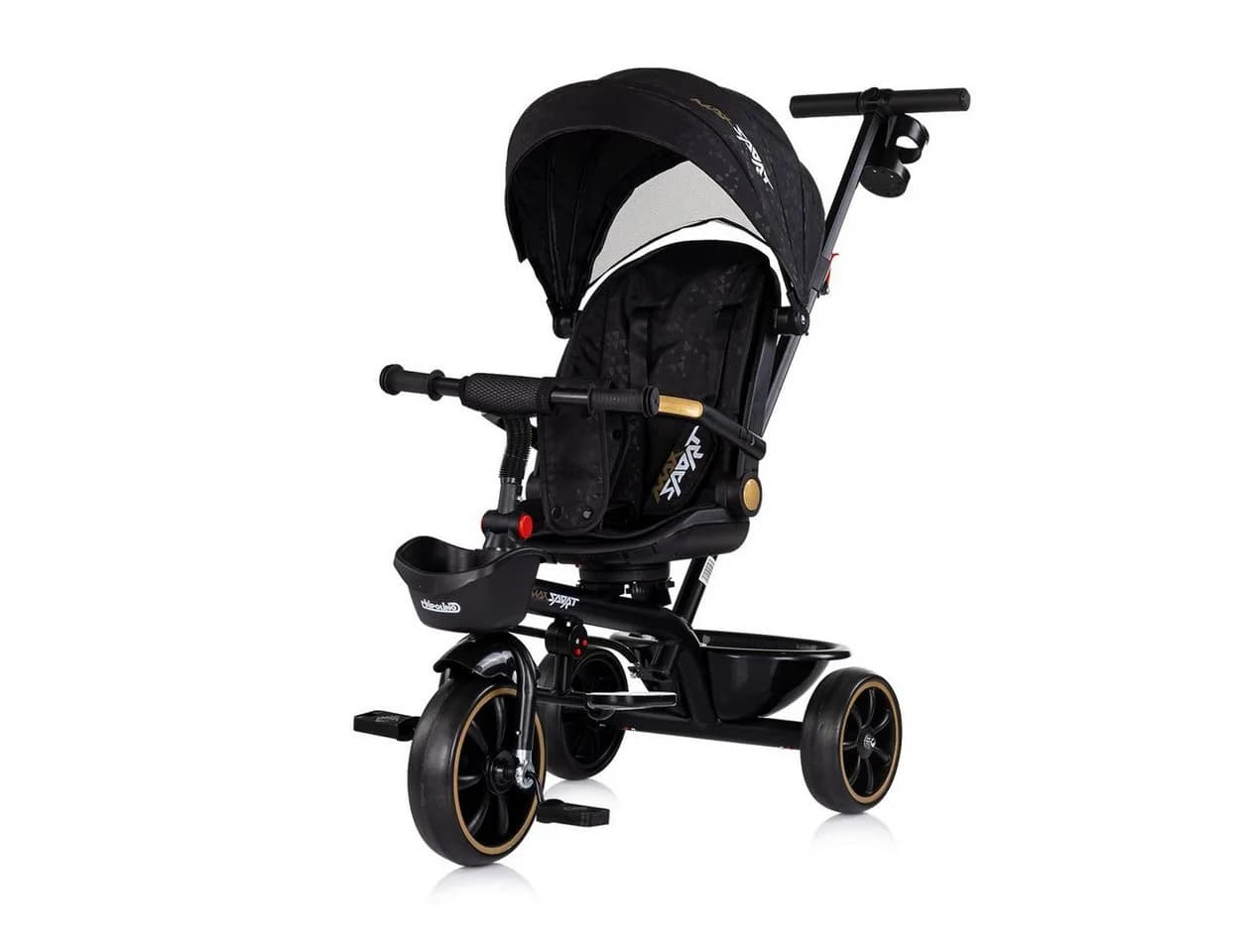 Chipolino Tricycle Max Sport 2 in 1 Dreirad mit Korb schwarz - Bild 2