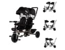 Chipolino Zwillingsdreirad Hip Hop, 2 Sitze, 360° drehbar, black Bild 3