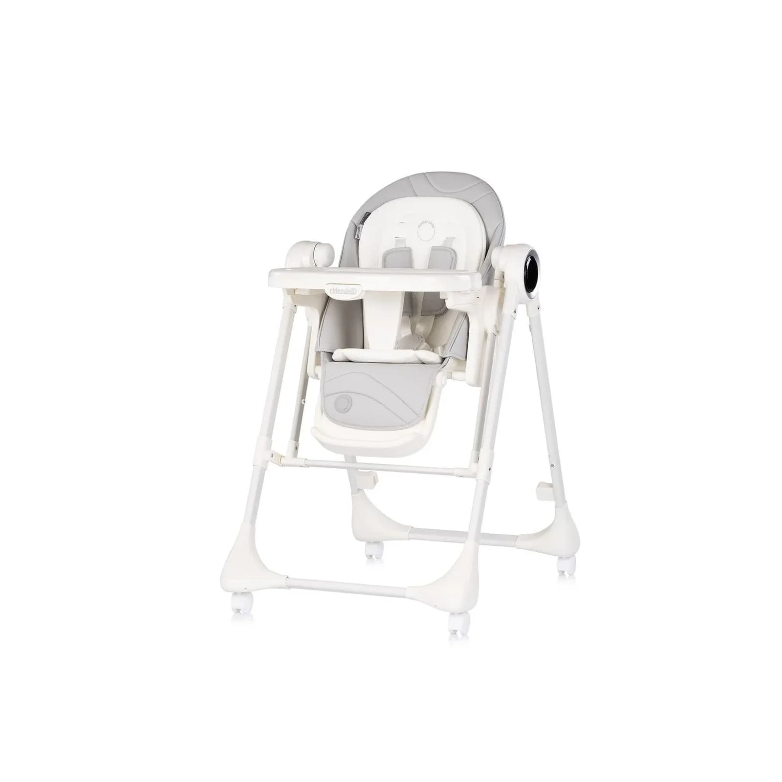 Chipolino Hochstuhl Master Class 2 in 1 elektrisch Babyschaukel hellgrau