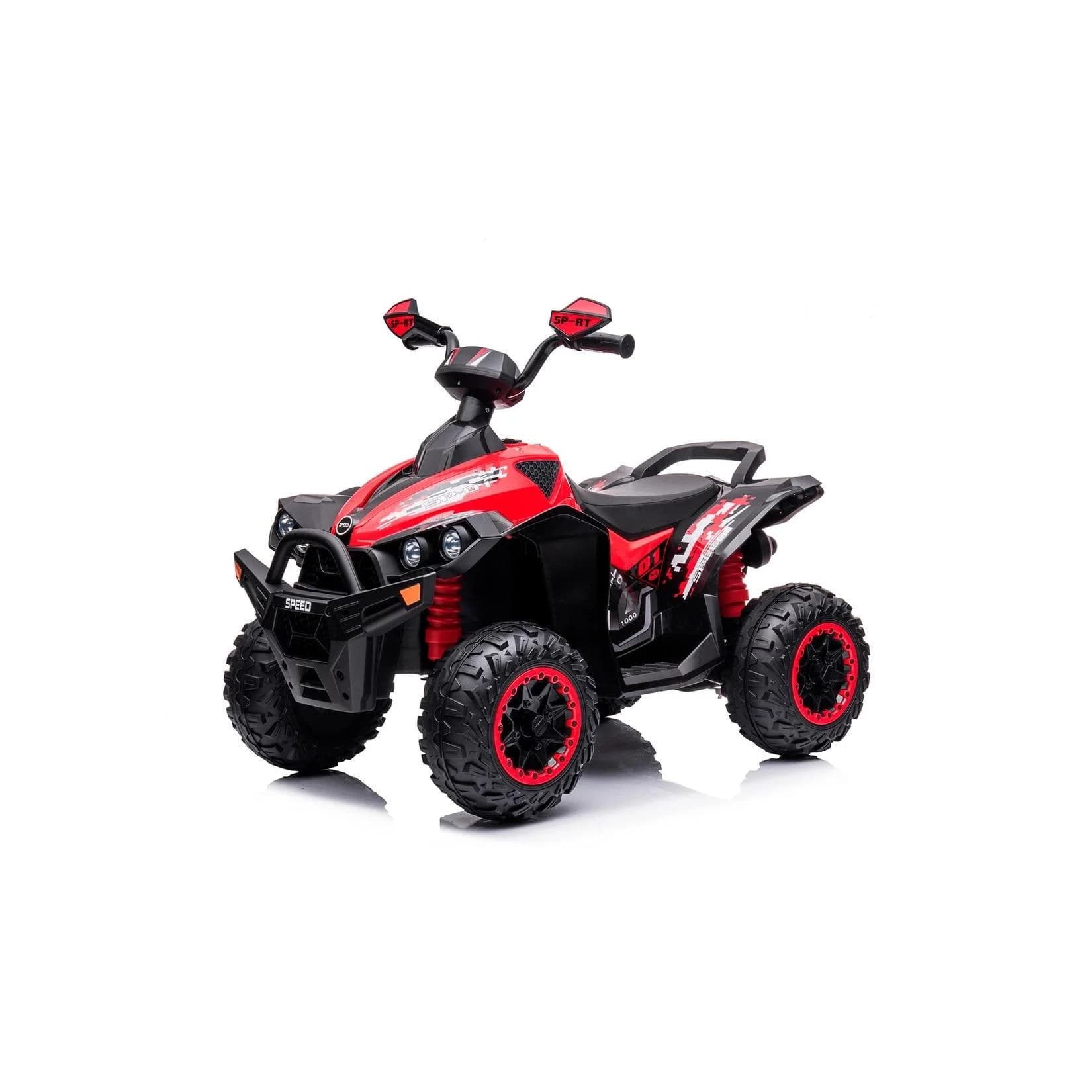Chipolino Kinder Elektroquad ATV Speed rot mit Licht, Musik und 2 Motoren