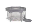 Cangaroo Laufstall Playbox Klappbar Matratze Tragetasche Öffnung Reiselaufstall Grau Bild 4
