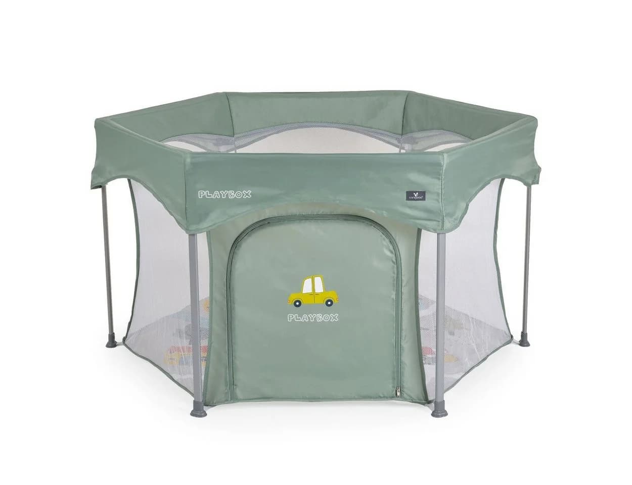 Cangaroo Laufstall Playbox Klappbar Matratze Tragetasche Reiselaufstall Grün - Bild 2