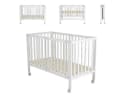 Cangaroo Baby Gitterbett Nova Holz Faltbar Weiß Bild 3