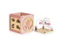 Moni Aktivitätswürfel Holz W11B316 Rosa mit Sortierspiel, Xylophon & Labyrinth Bild 4