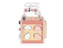 Moni Aktivitätswürfel Holz W11B316 Rosa mit Sortierspiel, Xylophon & Labyrinth Bild 5