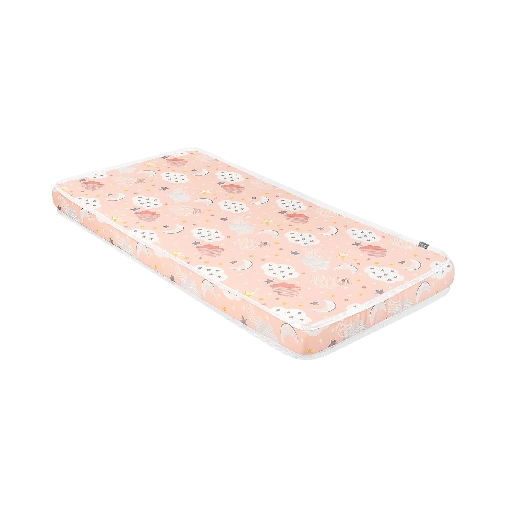 Kikkaboo Babybett Matratze Fantasia 140 x 70 cm Baumwollbezug Orange