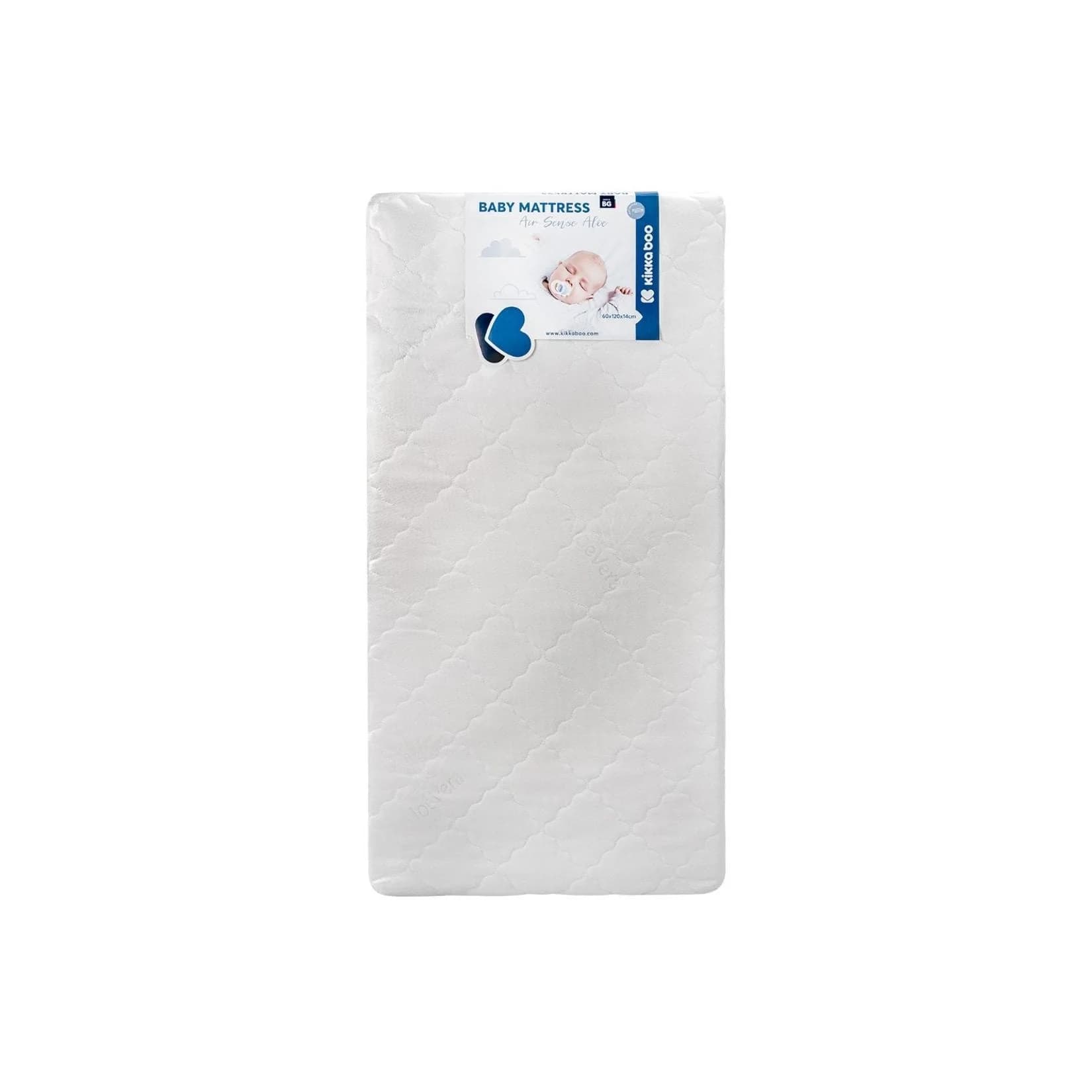 Kikkaboo Babybett Matratze Air Sense 120x60cm Weiß 3D Schaum