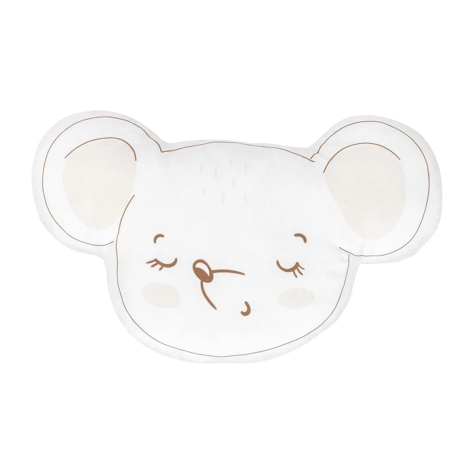 Kikkaboo Babykissen Plüschtier Weiß Beige ab Geburt