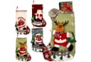 Ruhhy Weihnachtskaminsocken 4er Set Bunt 3D-Dekor Bild 2