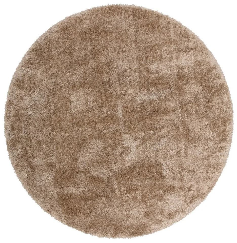 my home Hochflor-Teppich Malin Rund Beige Sand 140cm - Bild 2