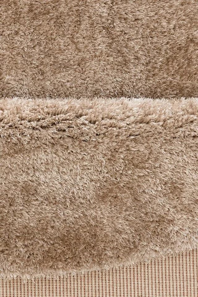 my home Hochflor-Teppich Malin Rund Beige Sand 140cm - Bild 4