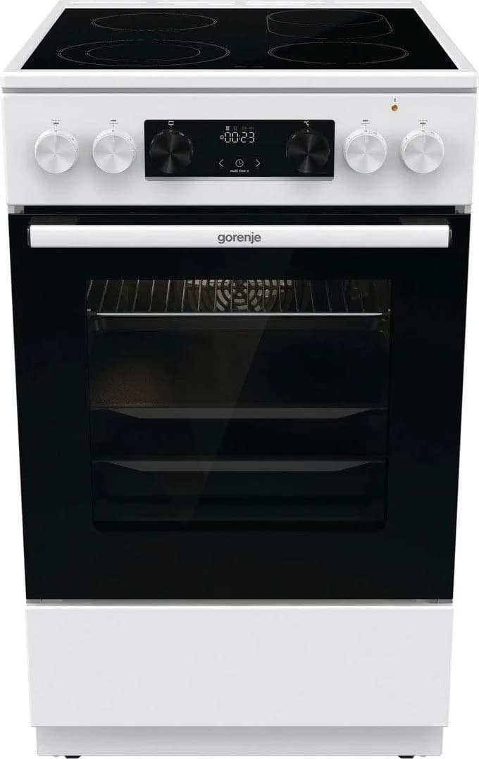 GORENJE Elektro-Standherd GECS5C70WA Weiß Energieeffizienz A AirFry-Funktion