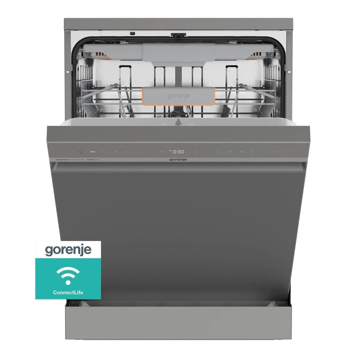 GORENJE Standgeschirrspüler GS673A96X Silber Energieeffizienz A