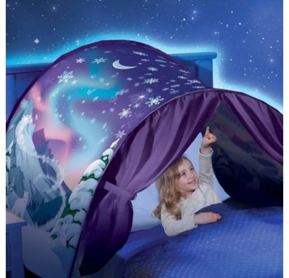 Bettzelt Winterwonderland - Märchenhaftes Versteck für Kinder - Bild 3